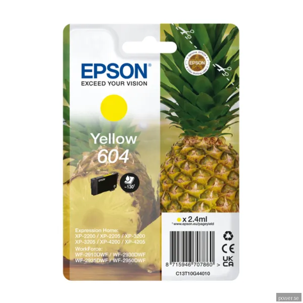 Epson 604 - yellow - original - ink cartridge