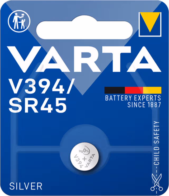 VARTA V 394 - batteri - SR45 - silveroxid