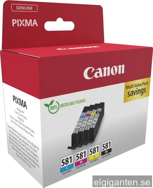 Canon Bläckpatroner CLI-581 4-färger Multipack