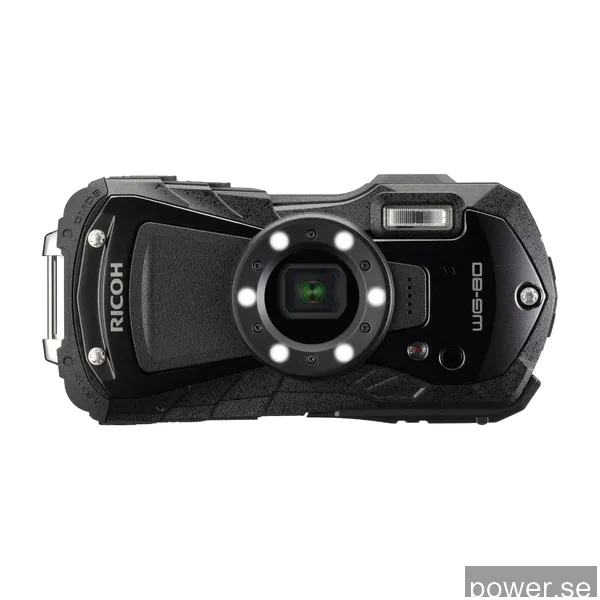 Ricoh WG-80 kompaktkamera, svart