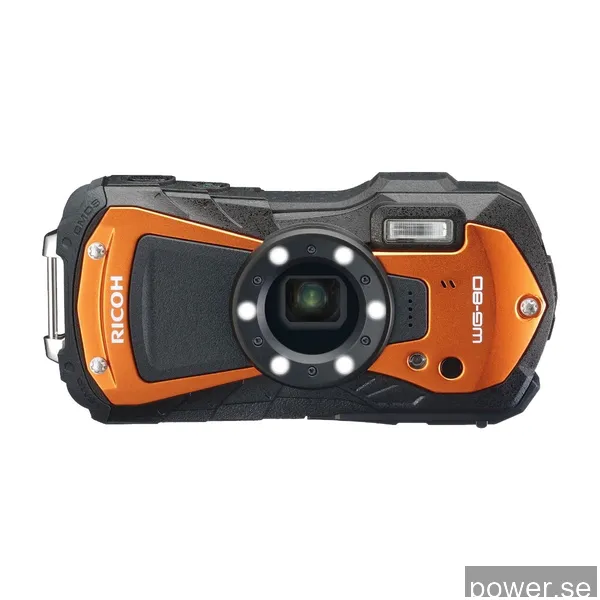 Ricoh WG-80 kompaktkamera, orange