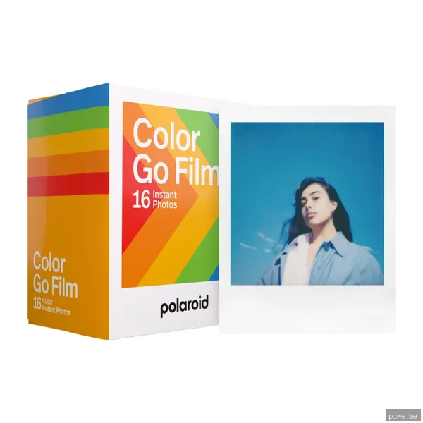 Polaroid Color Film Go Type (8 exposures) - White Frame - 2-pack