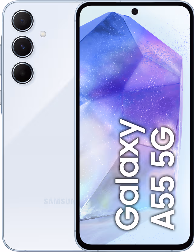 Samsung Galaxy A55 5G smartphone 8/256GB (ljusblå)