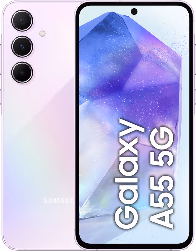 Samsung Galaxy A55 5G smartphone 8/256GB (lila)