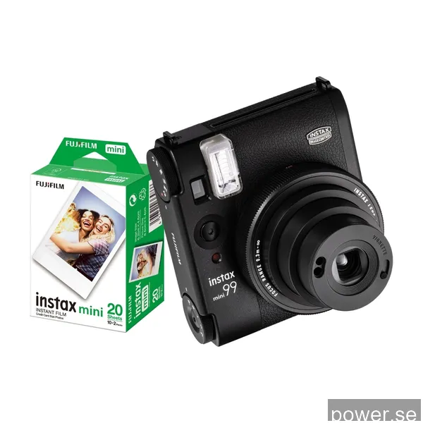 Fujifilm Instax Mini 99 bundle + Instax Mini 20-filmark, svart