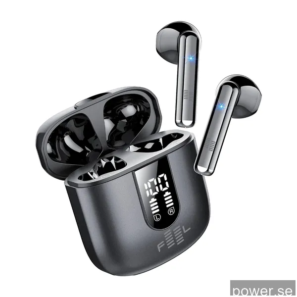 FEEL Air 400 True Wireless hörlurar, svart