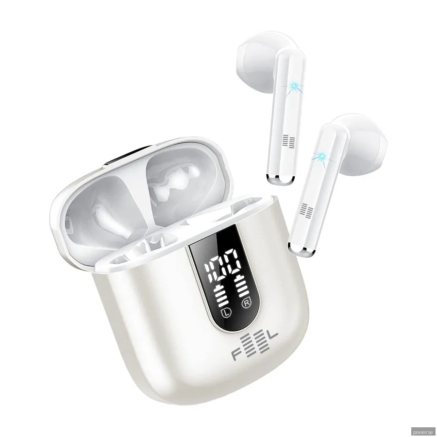 FEEL Air 400 True Wireless hörlurar, vita