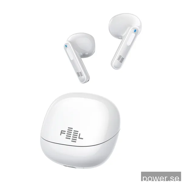 FEEL Air 200 True Wireless hörlurar, vit