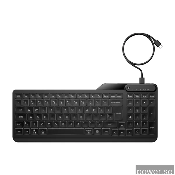 HP 400 bakgrundsbelyst trådbundet tangentbord