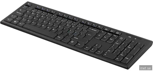 Deltaco TB-122 Wireless Keyboard - Tangentbord - Nordisk - Svart