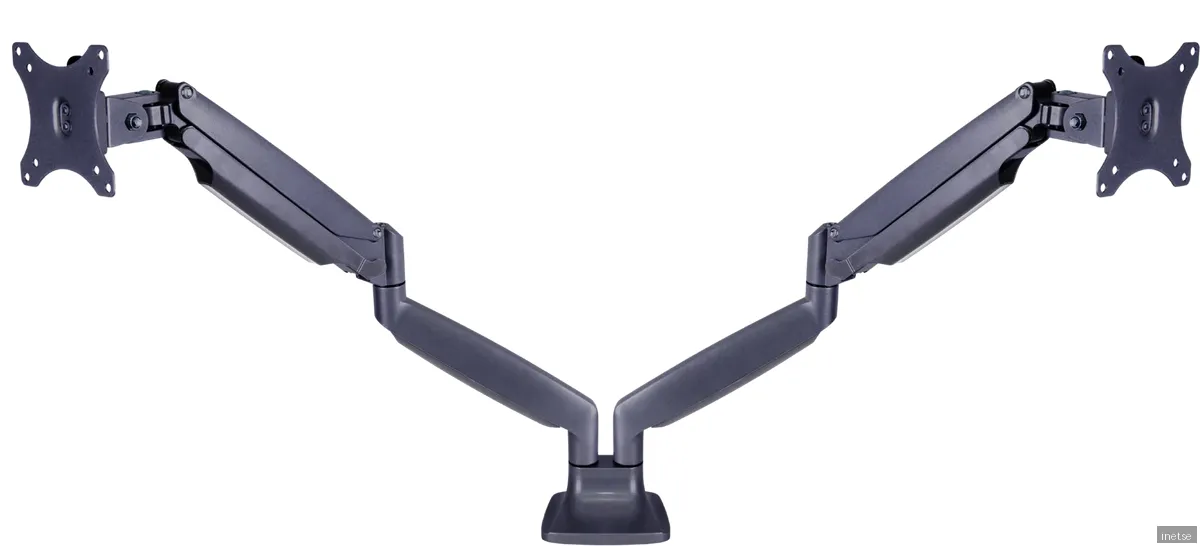 Bordsfäste Multibrackets M Deskmount Gas Spring Dual, 2 skärmar 15-27" - Svart