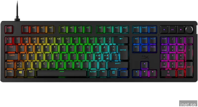 HyperX Alloy Rise Gamingtangentbord Full-Size (Linear) - Svart