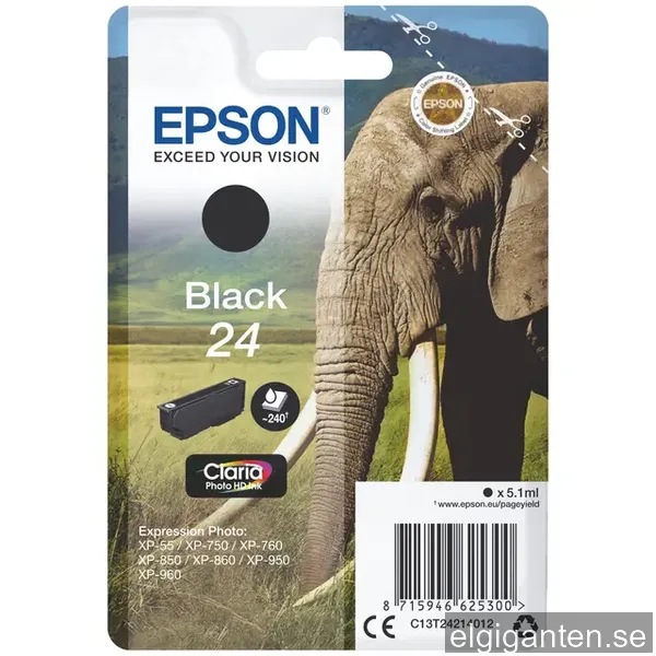 Epson bläckpatron Claria Photo HD 24 Svart