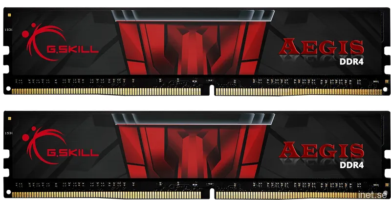 G.Skill AEGIS DDR4-3000 - 16GB - CL16 - Dual Channel (2 pcs) - Intel XMP - Svart