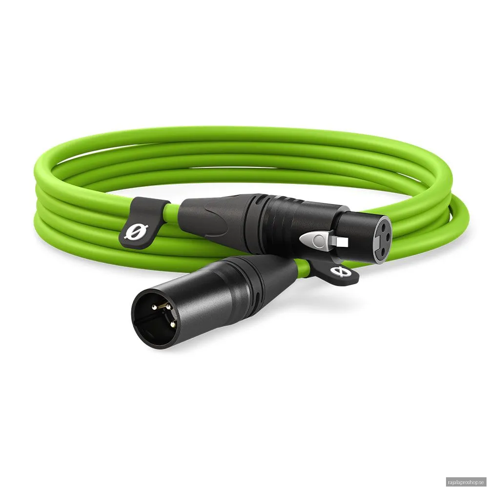 RØDE XLR-kabel 3 m, grön
