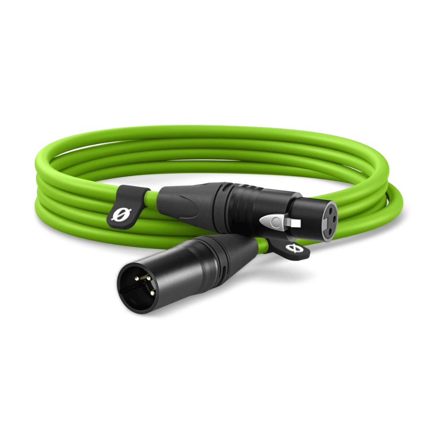 RØDE XLR-kabel 3 m, grön