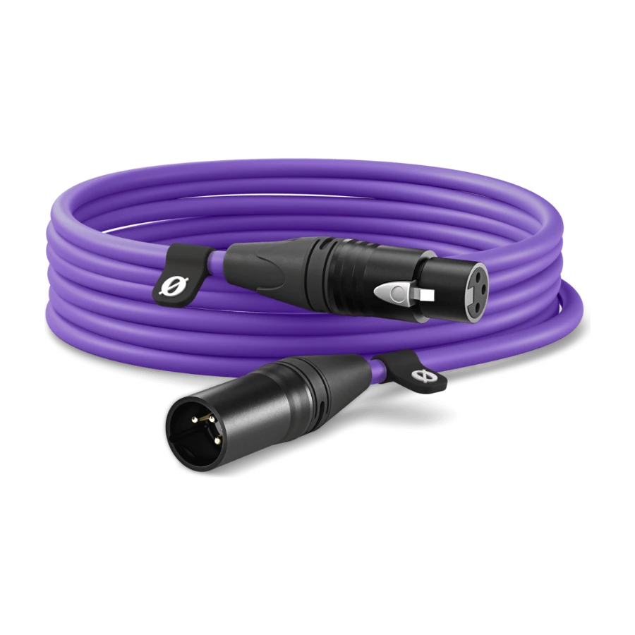 RØDE XLR-kabel 6 m, lila