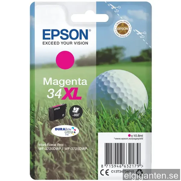 Epson bläckpatron DuraBrite Ultra 34XL Magenta