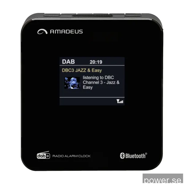 Amadeus Rise Gen 2 FM/DAB+-klockradio med Bluetooth