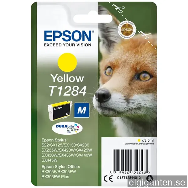 Epson bläckpatron DuraBrite Ultra T128 Gul