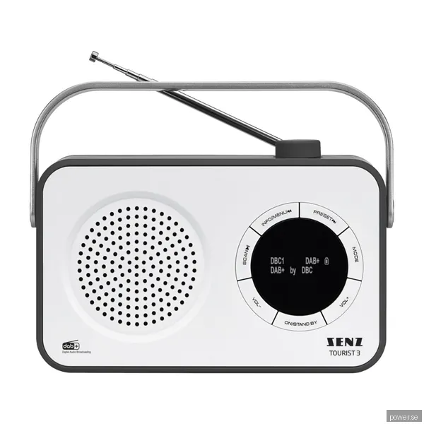 Senz Tourist 3 DAB+/FM Bluetooth-radio, vit