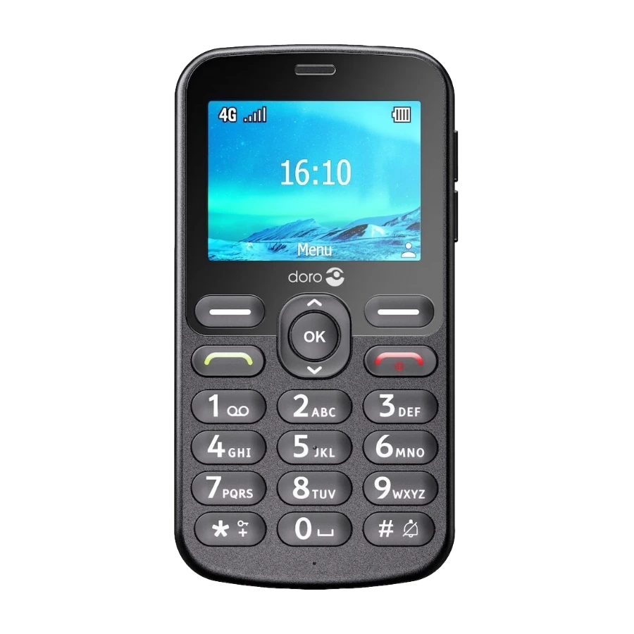 Doro 1881 mobiltelefon (svart)