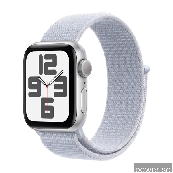 Apple Watch SE GPS 40 mm silver alum, dimblå sportloop