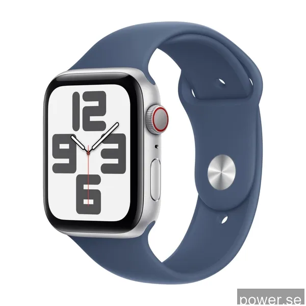 Apple Watch SE GPS + Cell 44 mm silver alum, denim sportband - S/M
