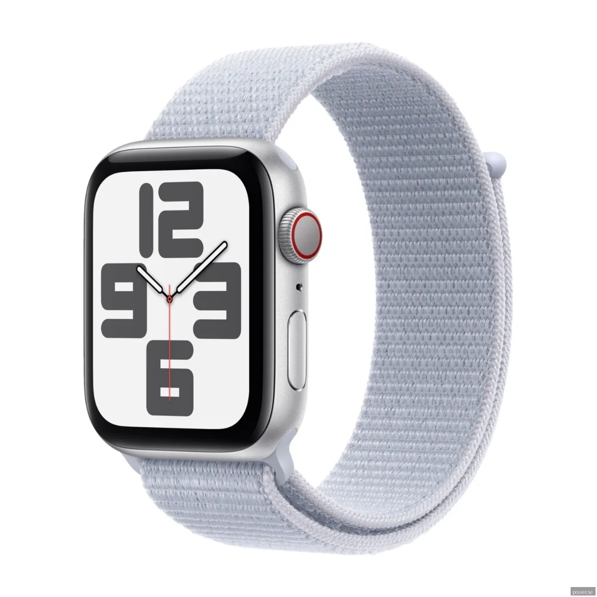 Apple Watch SE - GPS + Cellular - 44mm - Silver Aluminiumboett - Dimblå Sportloop