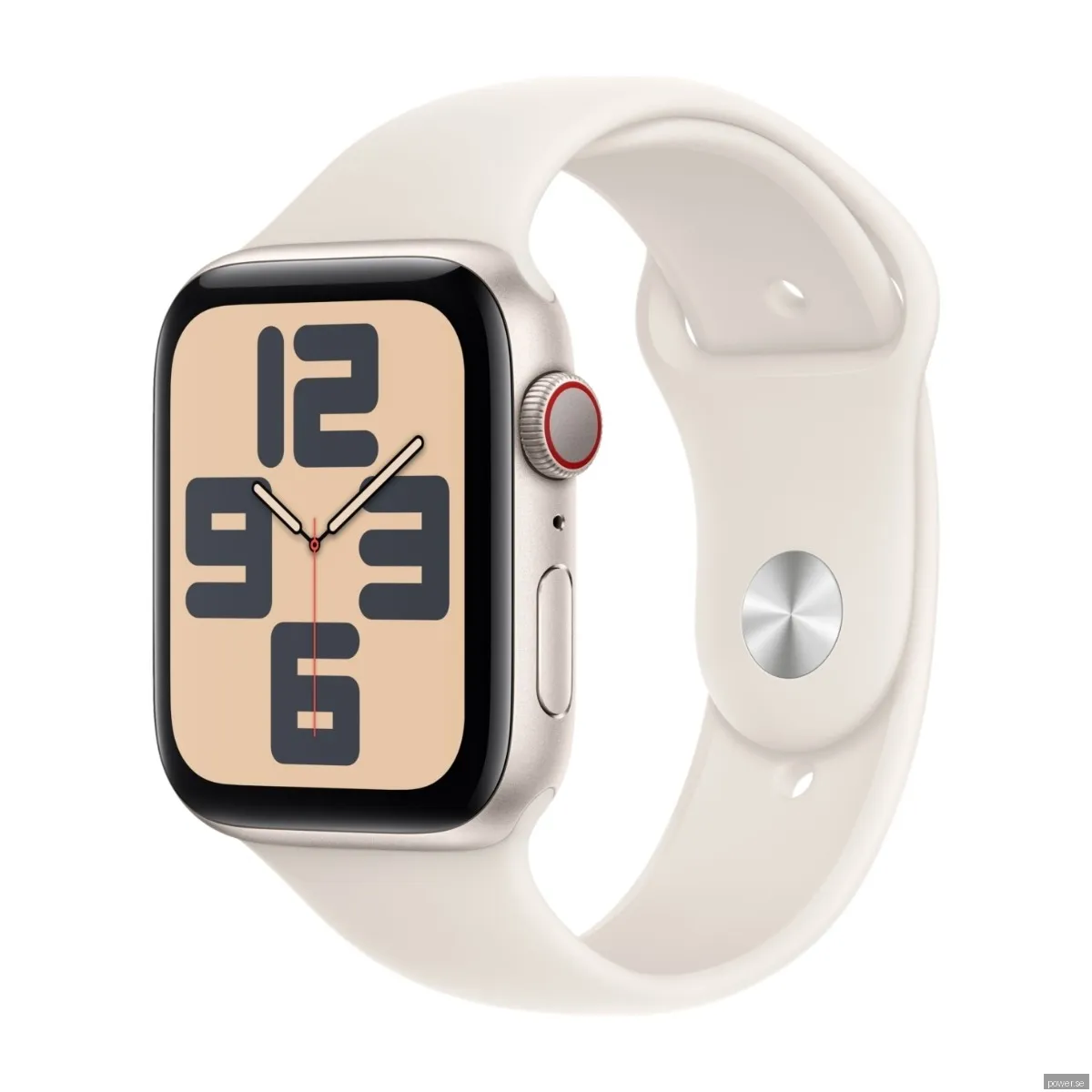 Apple Watch SE GPS + Cell 44 mm stjärnglans alum, stjärnglans sportband - M/L