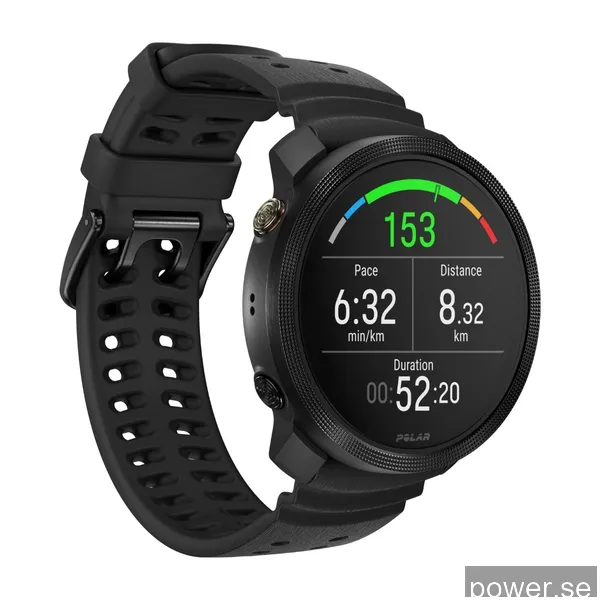 Polar Vantage M3 smartwatch för flera sporter, svart/svart S-L