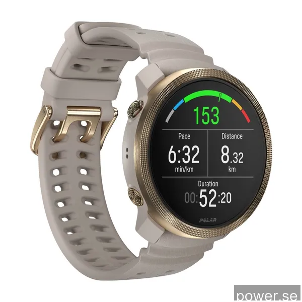 Polar Vantage M3 smartwatch för flera sporter, greige/guld S-L