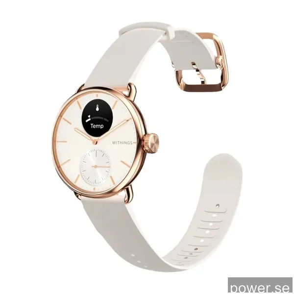 Withings Scanwatch 2 38 mm, rosa guld/sand