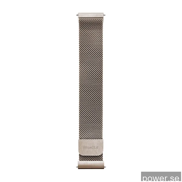 Triacle Naturligt band i milanostål universal 22 mm, guld