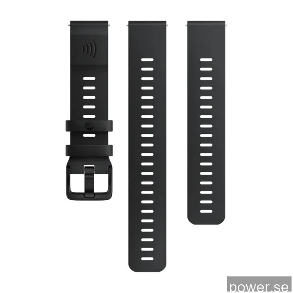 Polar betalningsarmband 20 mm S-L, svart