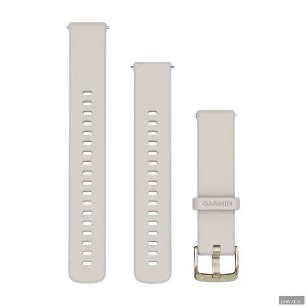 Garmin Quick Release armband 18 mm silikon, elfenben/guld