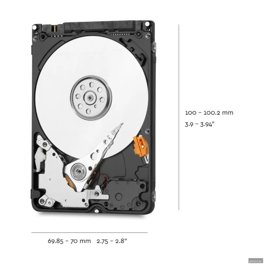 WD Blue - 2TB - Hårddisk - WD20SPZX - SATA-600 - 2,5"