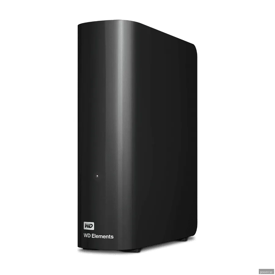 WD Elements Desktop U3 - Extern Hårddisk - 12TB - Svart