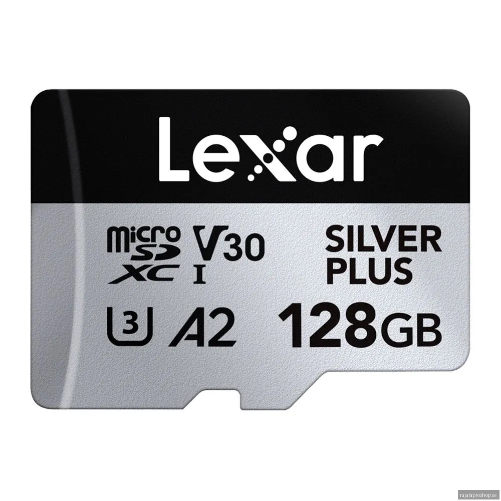 Lexar Professional Silver Plus 128 GB microSDXC minneskort