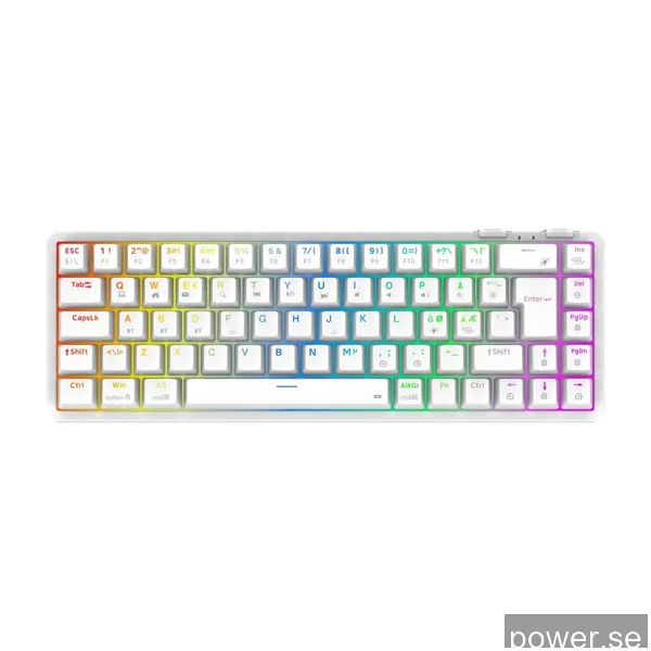 Cepter Explorer Mini trådlöst gamingtangentbord, vitt