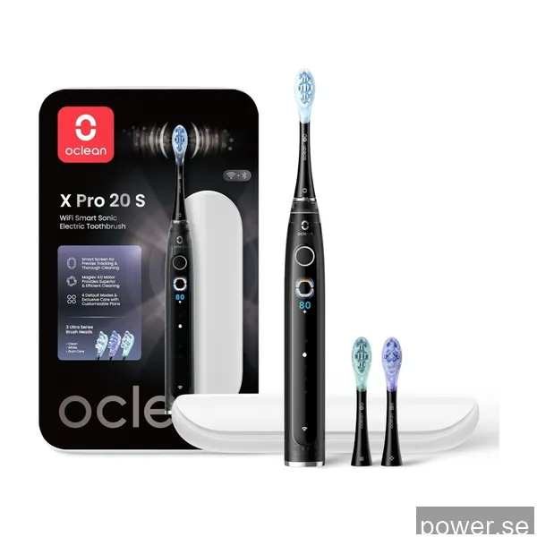Oclean X Pro 20 S eltandborste, svart