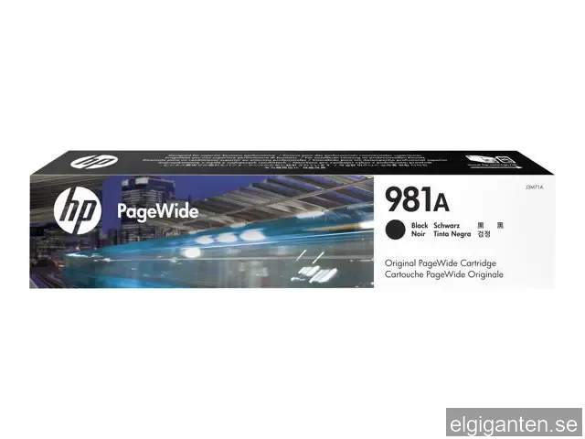 HP bläckpatron 981A Original PageWide Svart