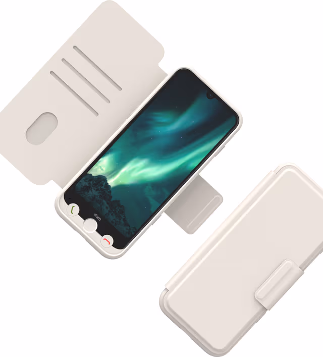 Doro Aurora A31 - Wallet Case - Bone
