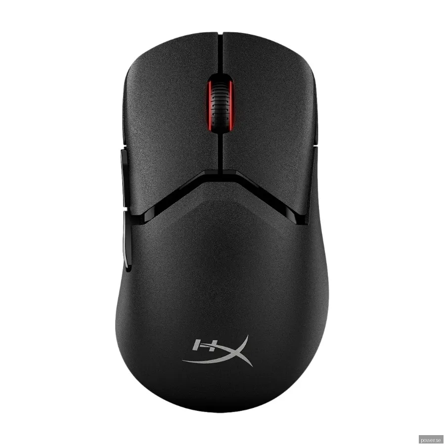 HyperX Pulsefire Saga Pro Wireless Gaming Mouse - Black - Gamingmus - 6 knappar - Svart