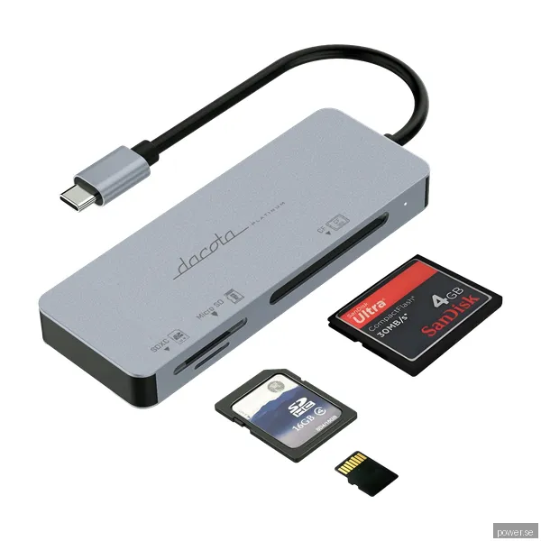 Dacota Platinum USB 3.0 3-i-1 kortläsare