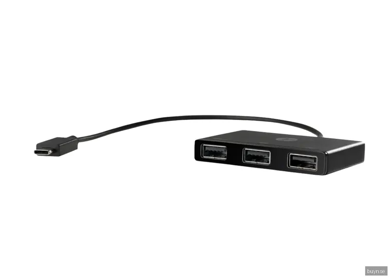 HP USB-C to USB-A USB Hub - USB 3.0 - 3 porte - Svart