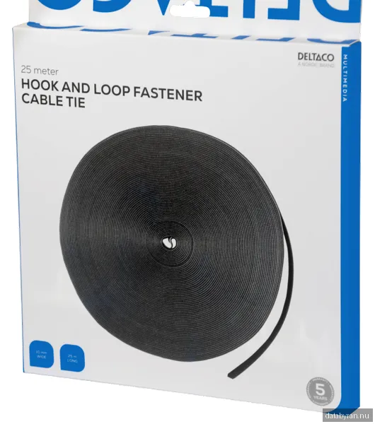 Deltaco Hook and loop fastener cable ties width 1