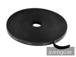 Deltaco Velcro Cable Tie Roll - 15m - Black