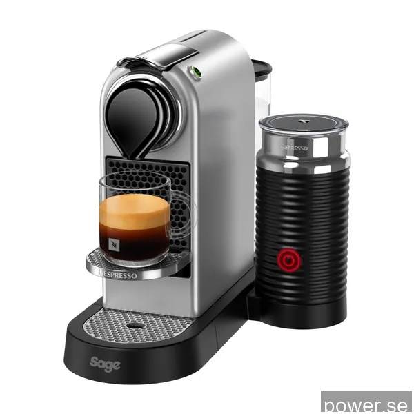 Nespresso CitiZ & Milk kapselmaskin by Sage, silver