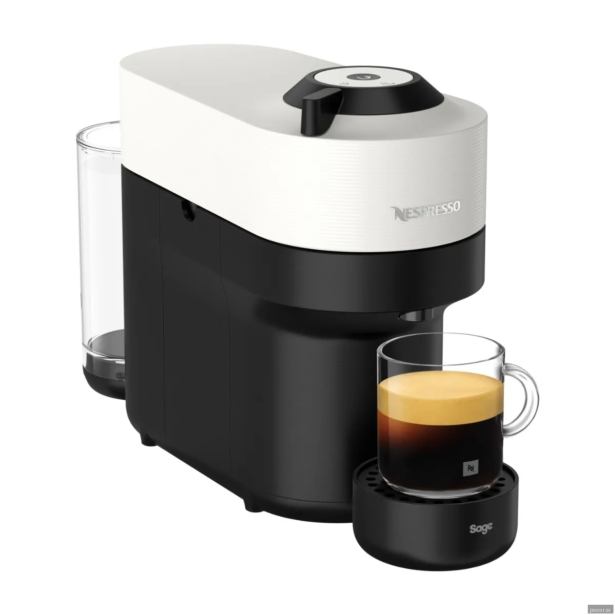 Nespresso Vertuo Pop kapselmaskin av Sage (kokosvit)